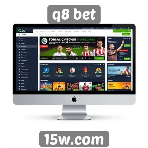 Interface do site q8 bet é intuitiva e moderna